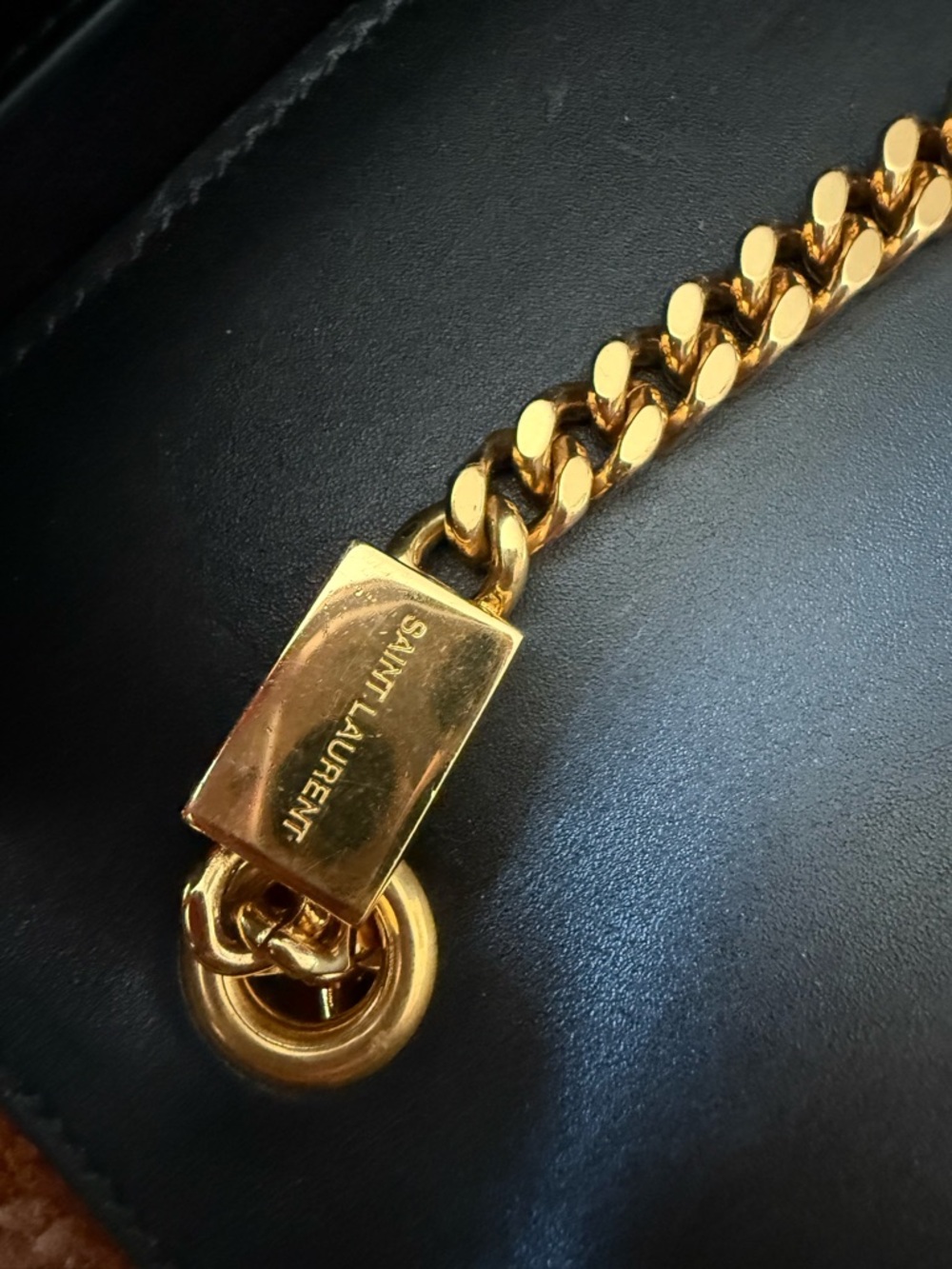 SOLD Saint Laurent Black Leather Kate Chain Tassel Crossbody Bag - Picture 11 of 14